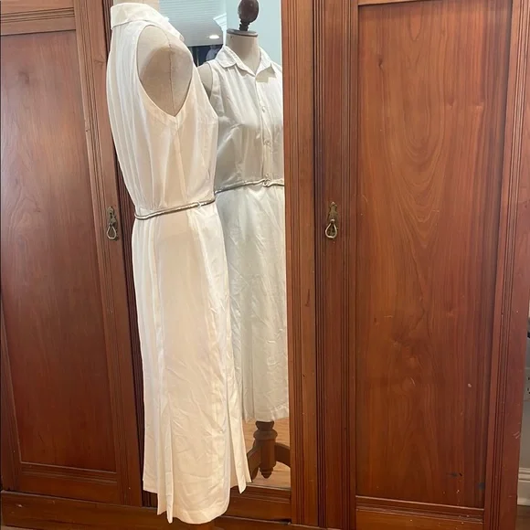 Vintage Cream Midi Dress - Picture 5 of 14